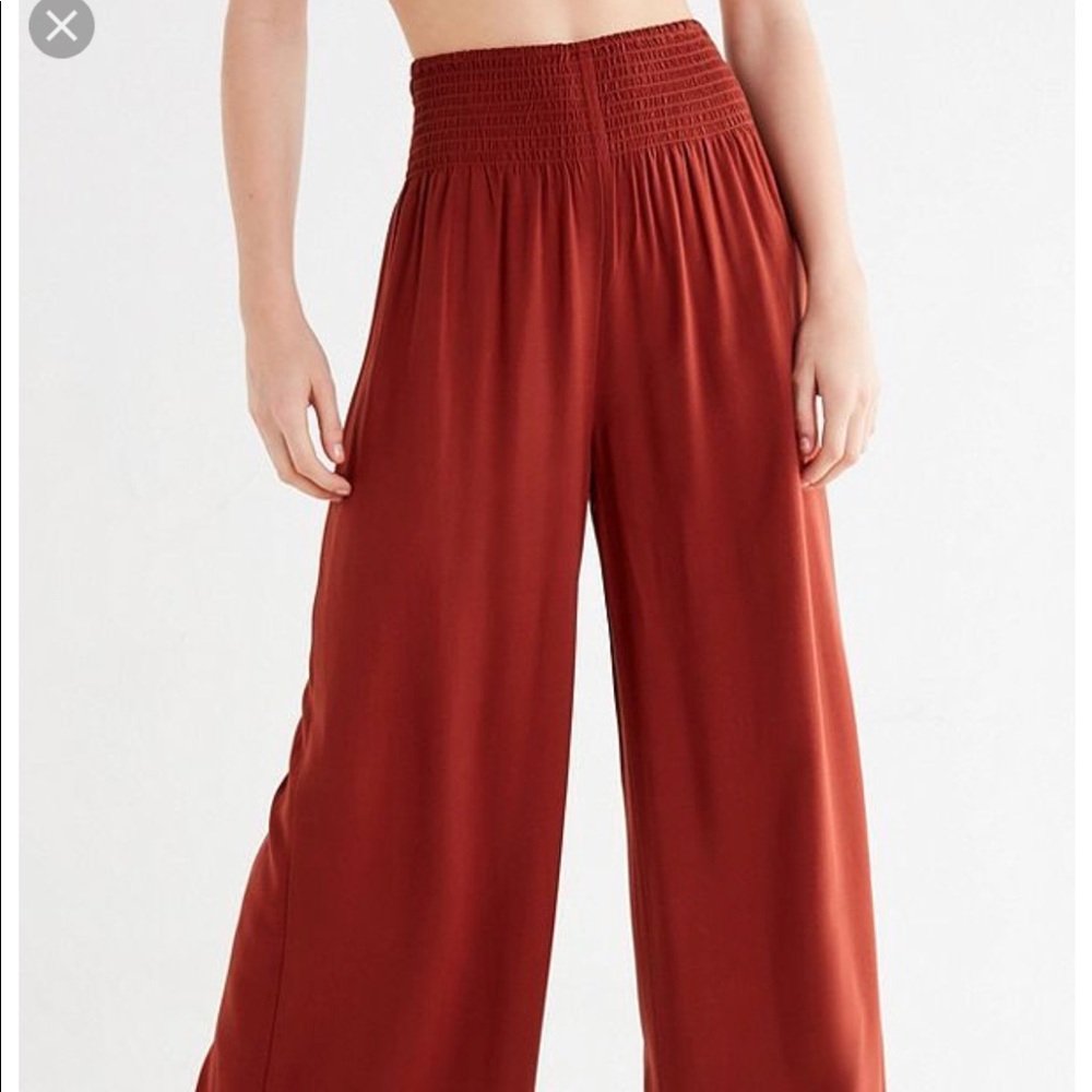 Urban Outfitters- Everly Smocked Wide Leg Pants